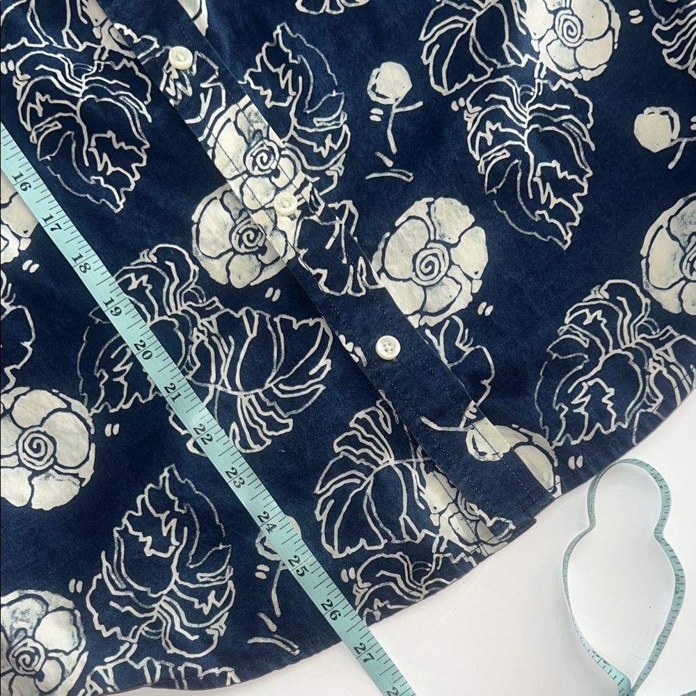 Goodfellow & Co Navy and White Shell Print Shirt - Picture 9 of 9